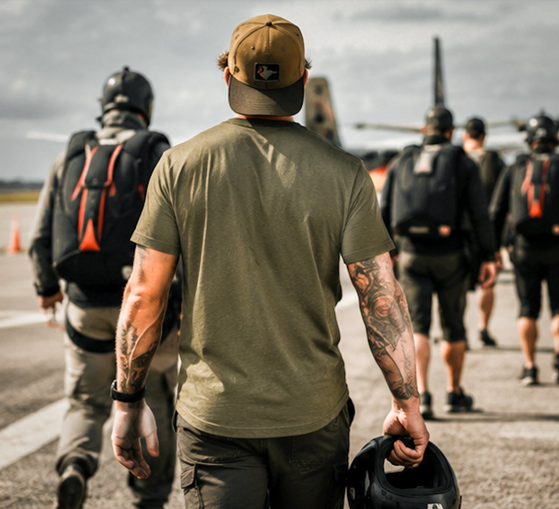 MLF OG Drop Zone Tee - Military Green